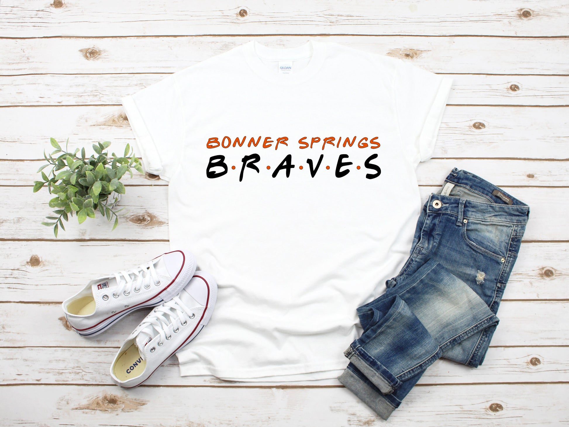 Bonner Springs Braves Shirt | Shirts | Graphic Tees | High School Spiritwear | Braves T Shirts | BSHS Braves Shirts | Friends Hoodie