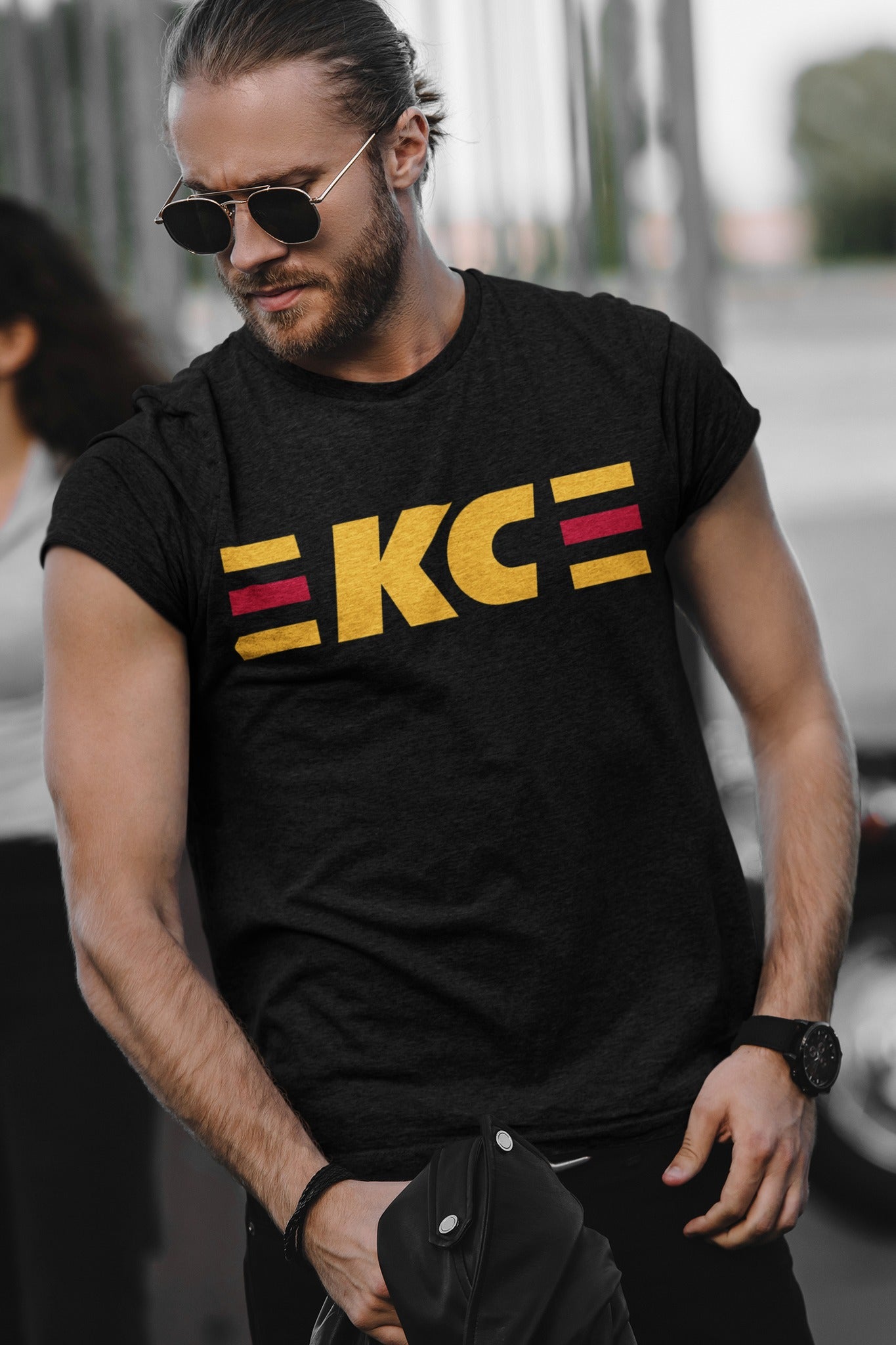 Black Kansas City Shirt | KC Graphic Tee | Kansas City Shirts for Him | Cute Super Bowl Shirts for Her | Plus Size Football T-Shirt