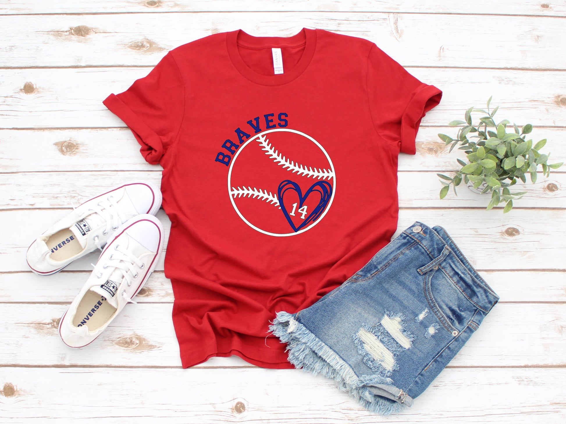braves baseball tee