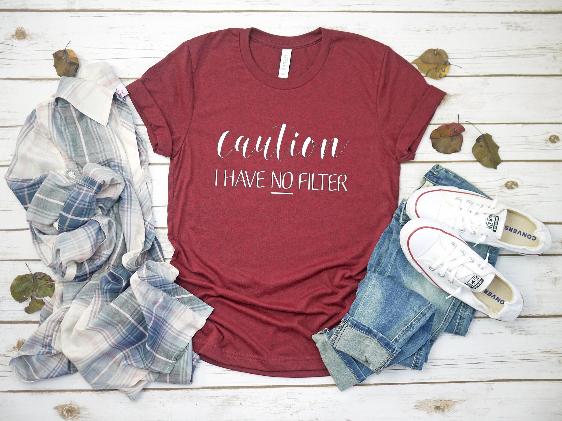 Caution I Have No Filter Shirt | Sarcastic Shirt | Funny Shirt | Graphic Tee | Funny Graphic T | Sarcasm Shirt | No Filter
