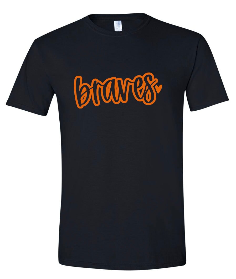 Bonner Springs Braves Soccer T Shirt | Braves Baseball Shirts | Spirit Wear | Graphic Tee | Braves Softball Mom | Braves Shirts for Her